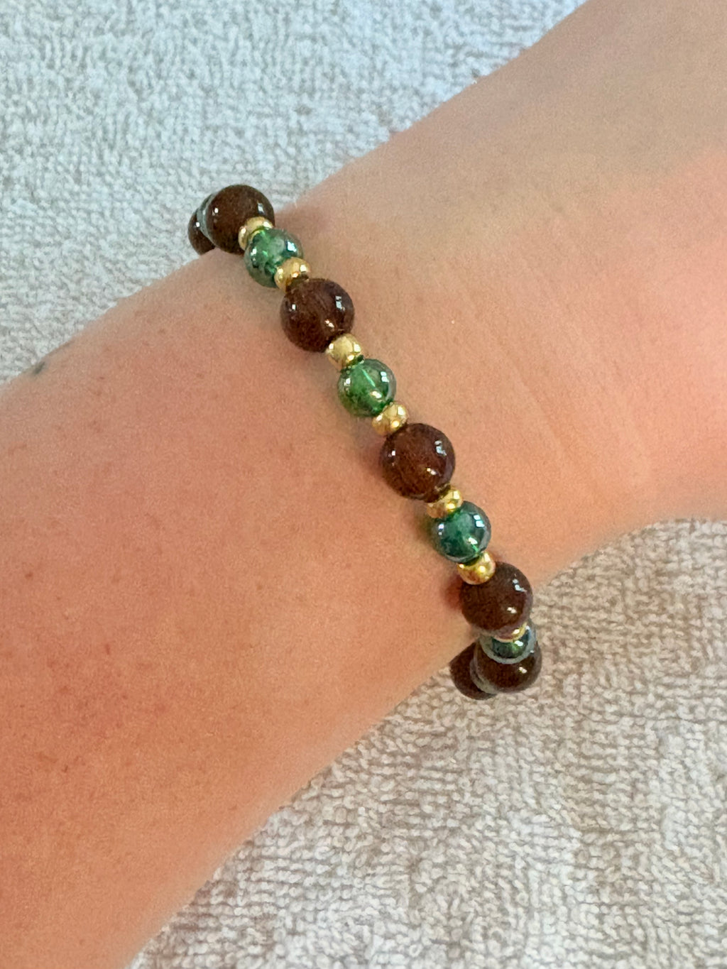 Moss and Gold Bracelet