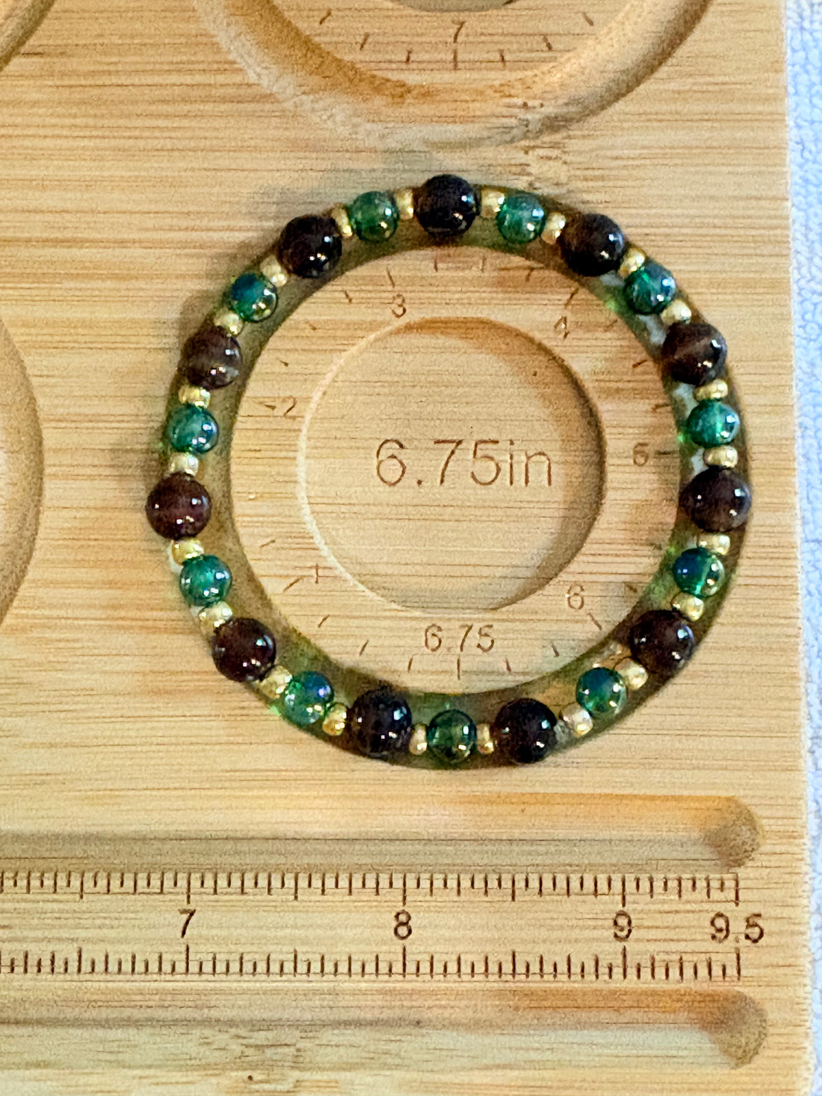 Moss and Gold Bracelet