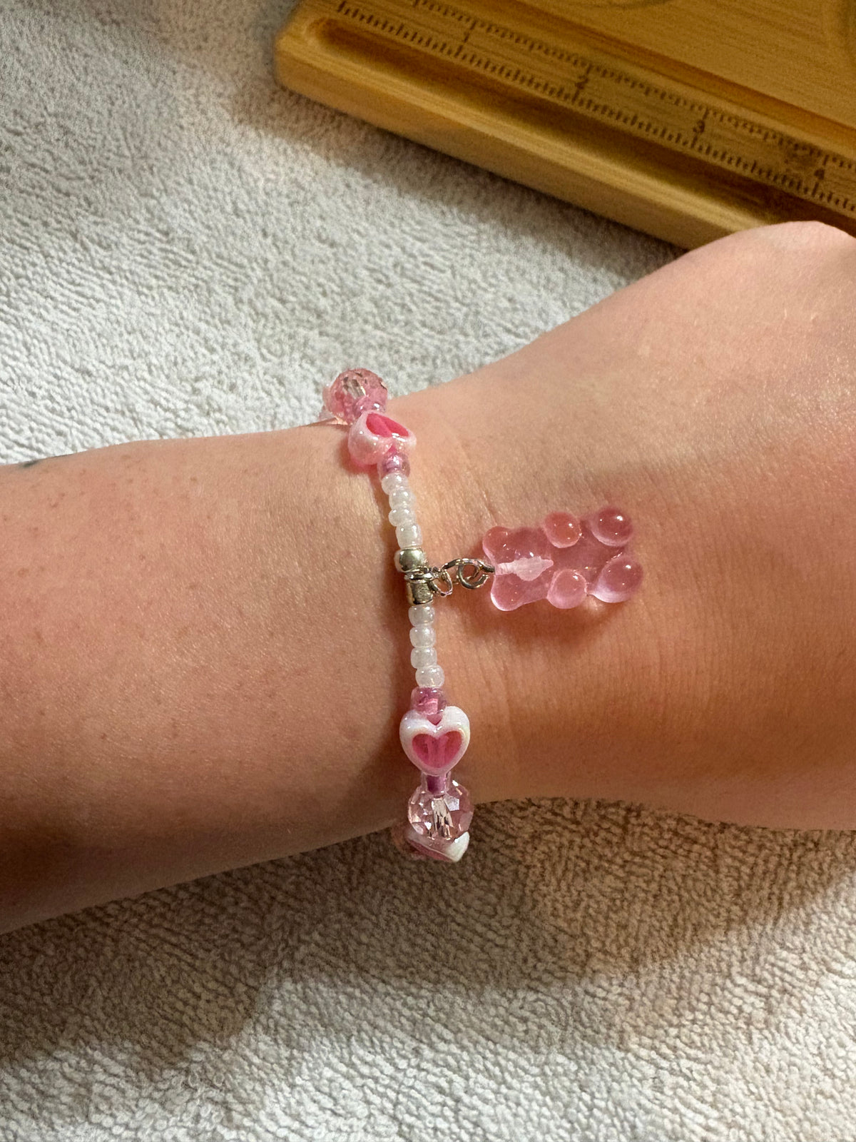 Pink Gummy Bear Bracelet