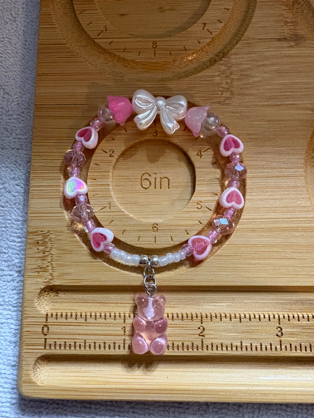 Pink Gummy Bear Bracelet