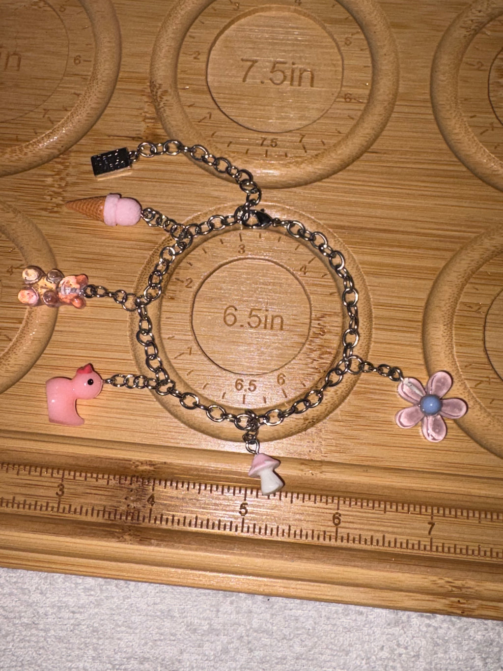 Pink Charm Bracelet