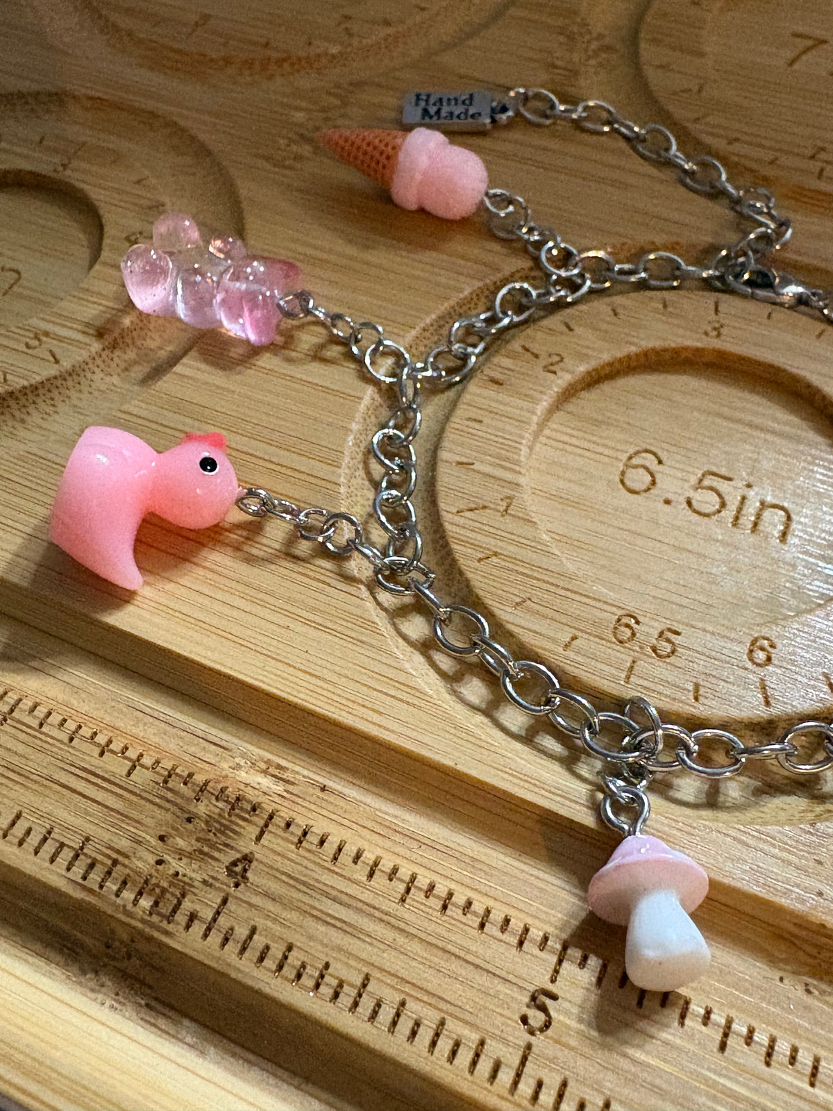 Pink Charm Bracelet