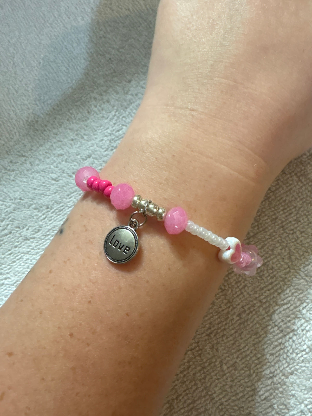Pretty in Pink Love Bracelet