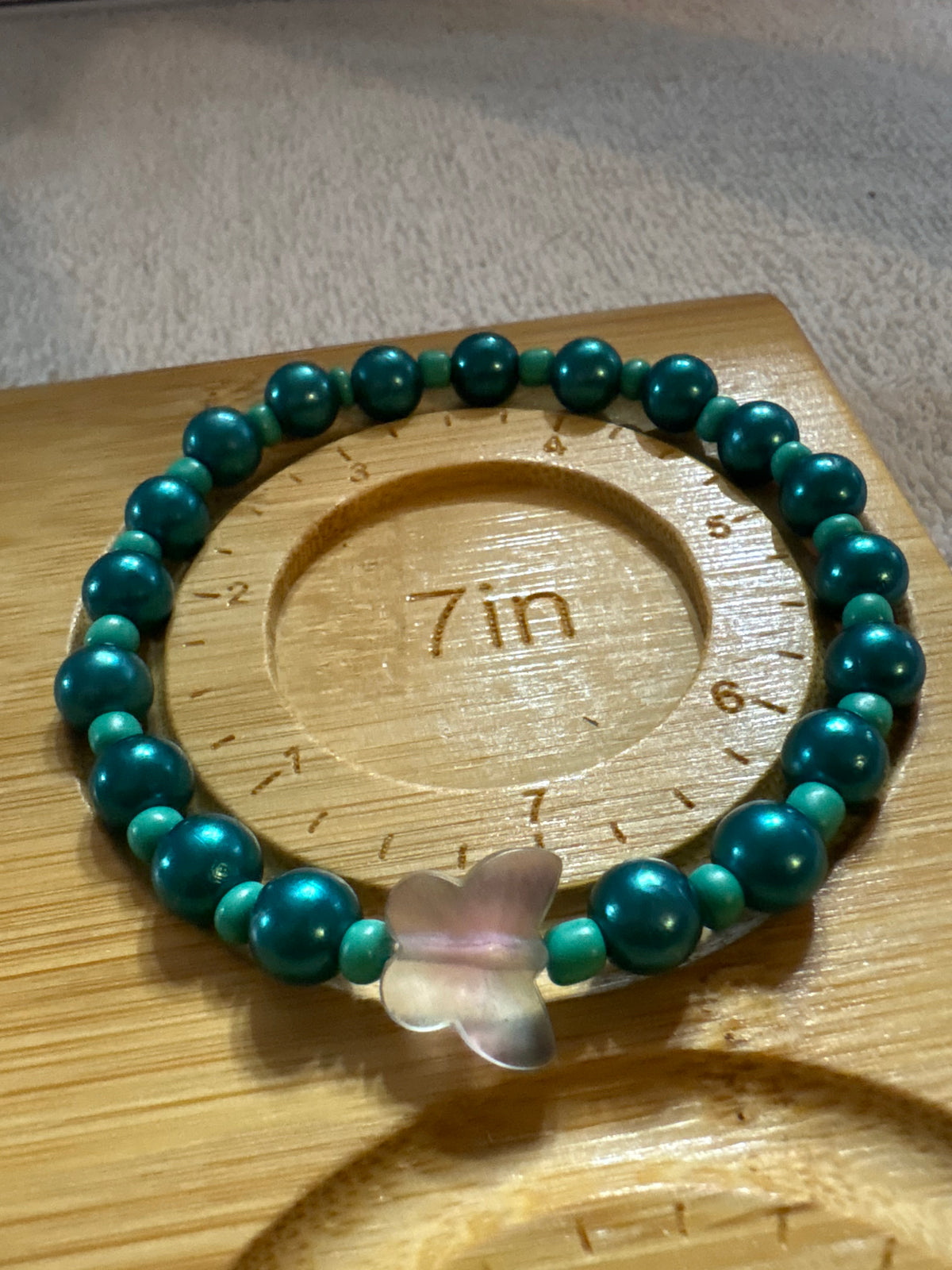 Enchanted Teal Butterfly Bracelet
