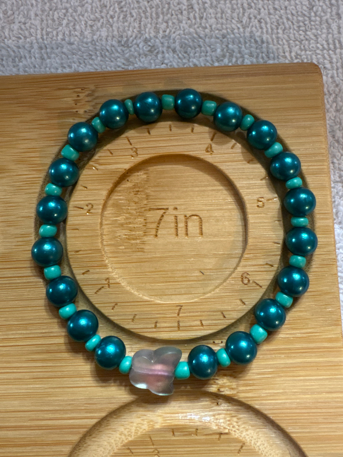 Enchanted Teal Butterfly Bracelet