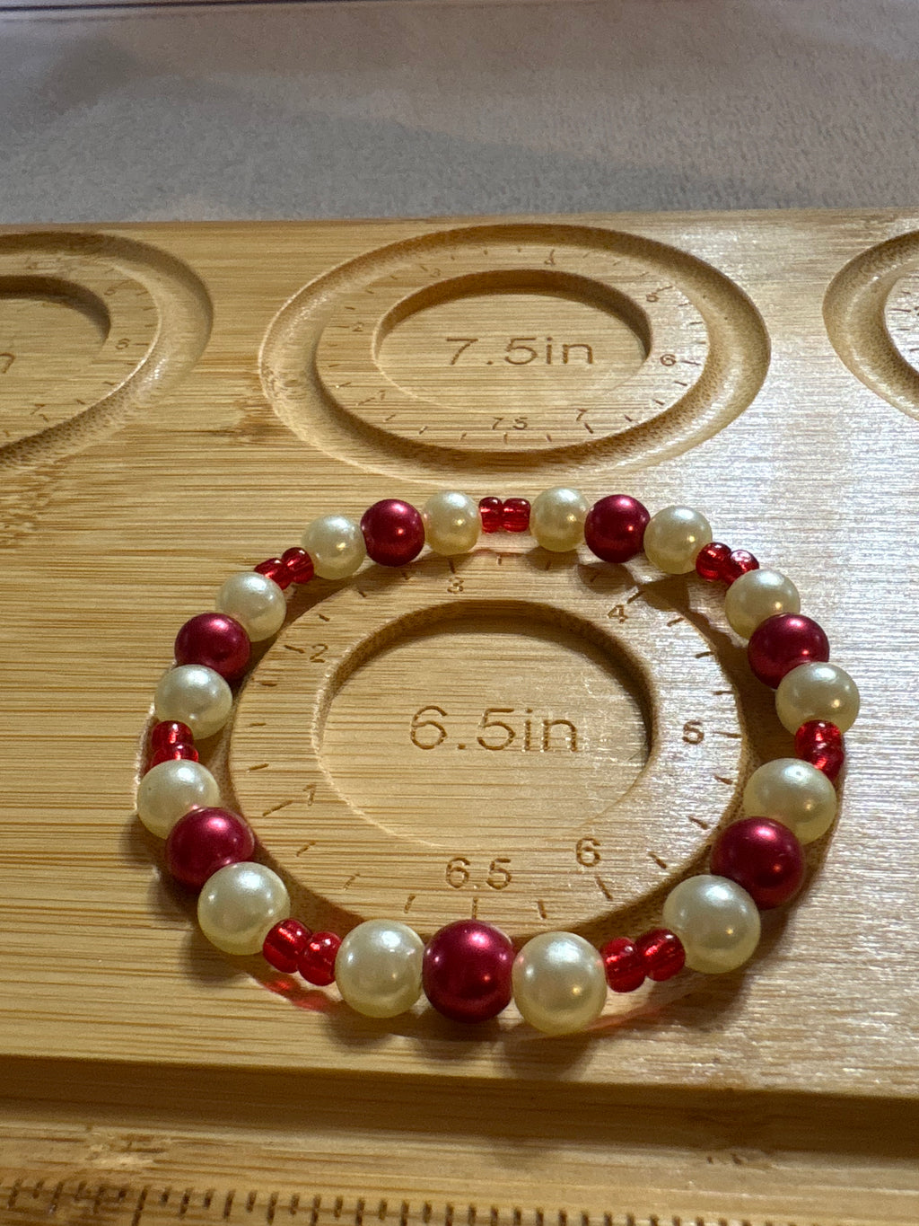 Candy Cane Christmas Bracelet