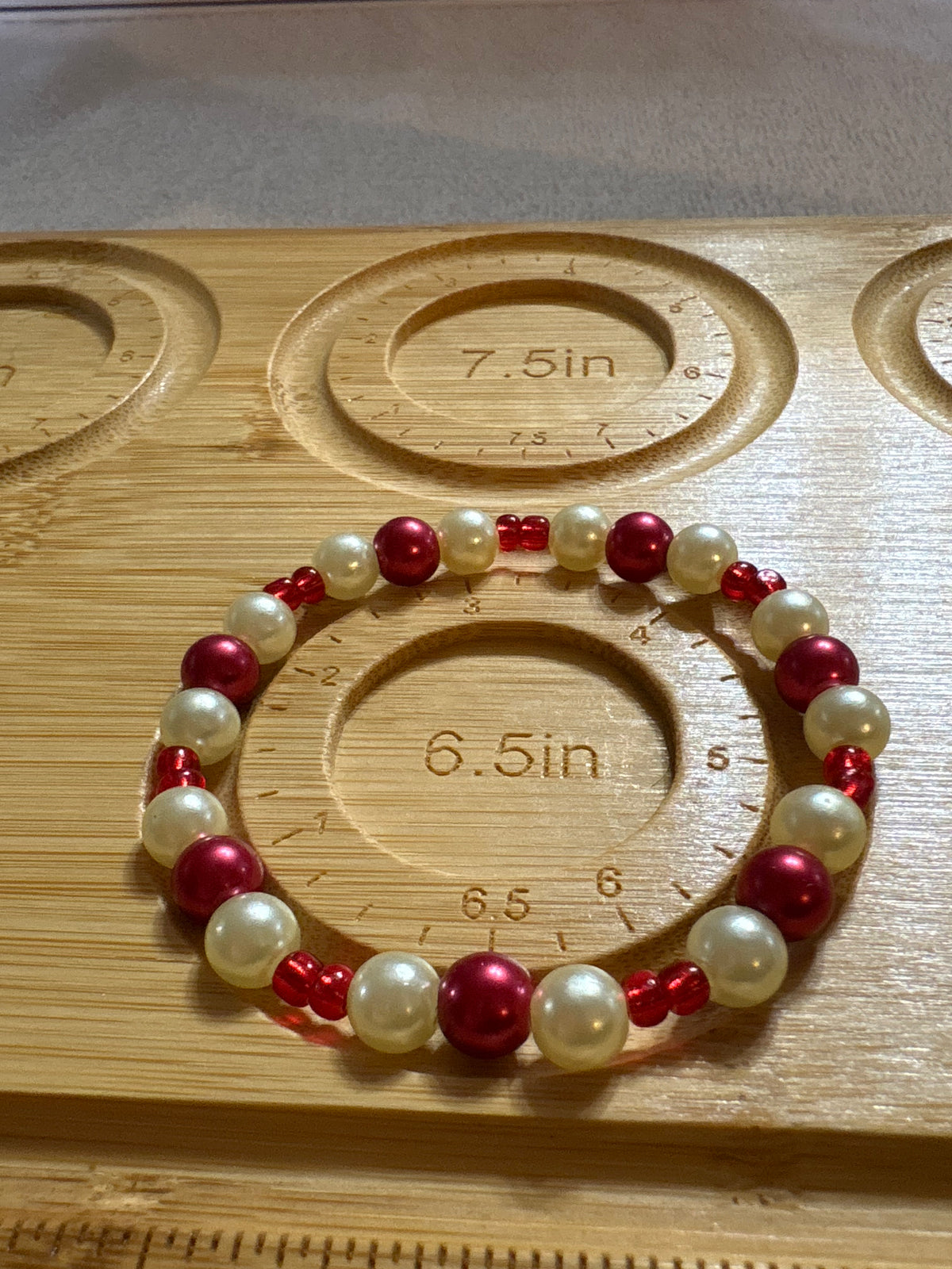 Candy Cane Christmas Bracelet