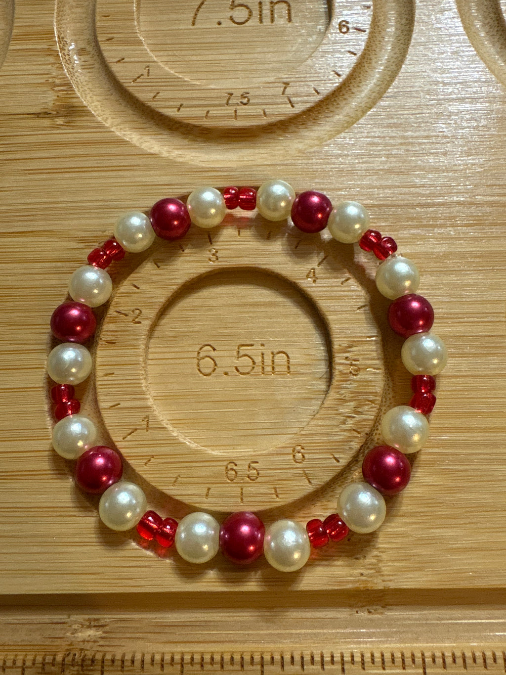 Candy Cane Christmas Bracelet