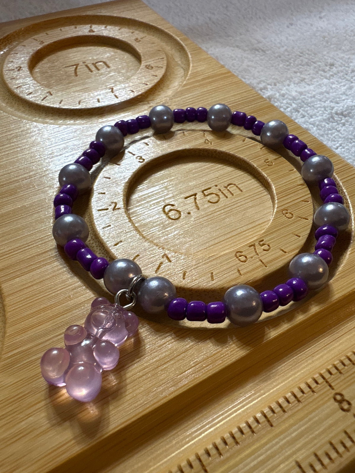 Grape Gummy Bear Bracelet