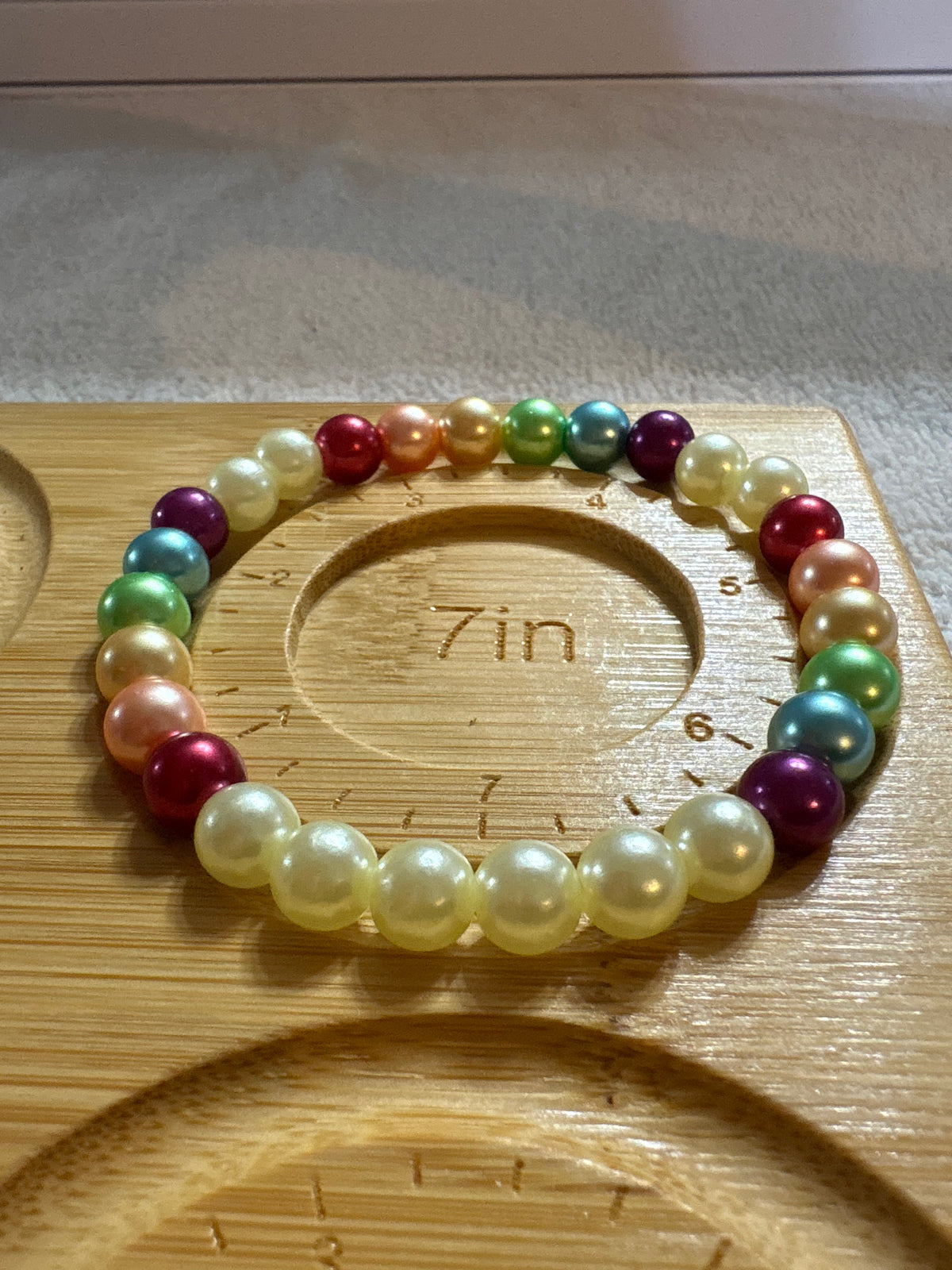 Rainbow Pearl bracelet