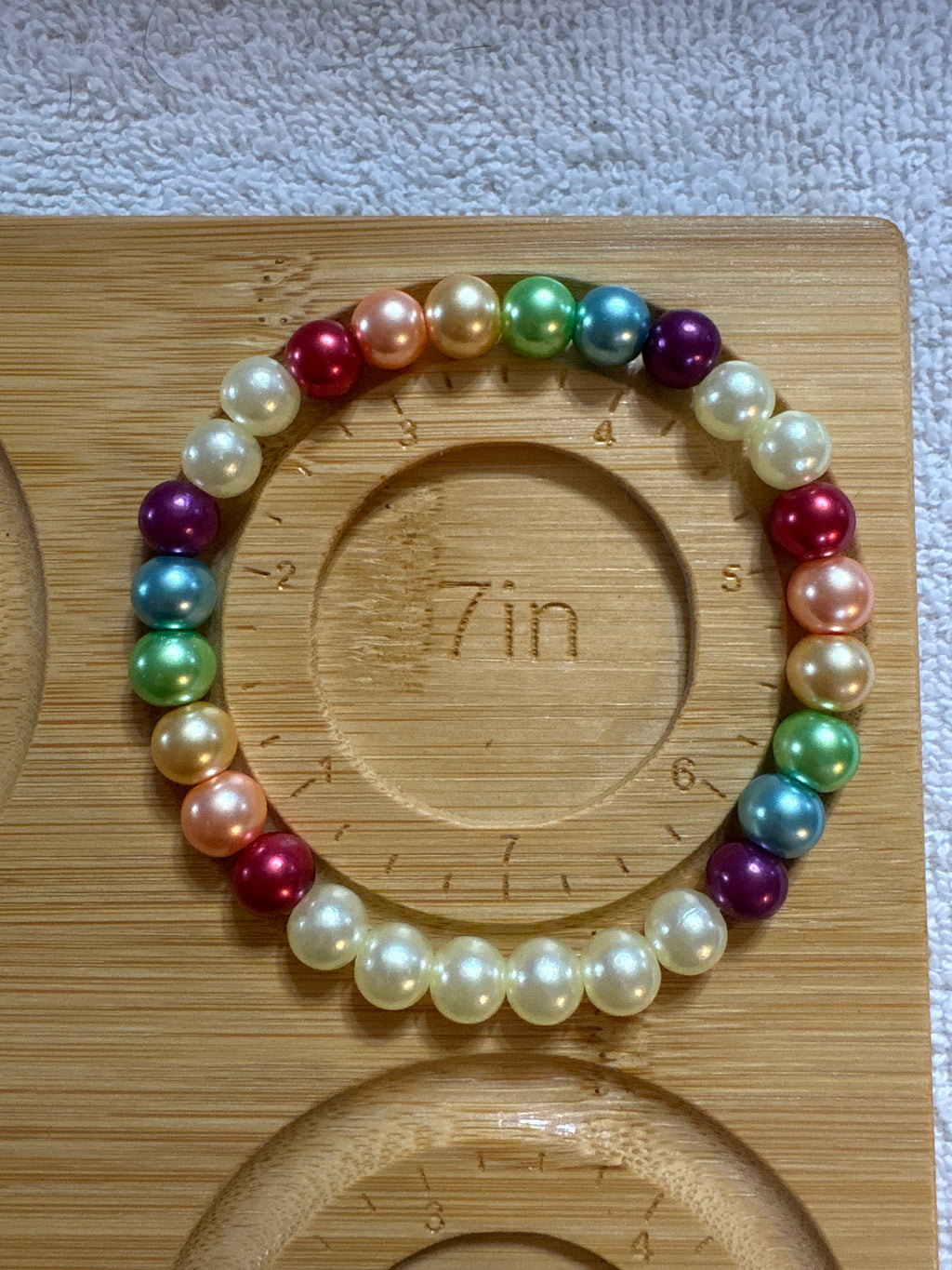 Rainbow Pearl bracelet
