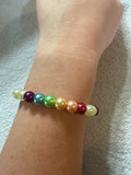 Rainbow Pearl bracelet