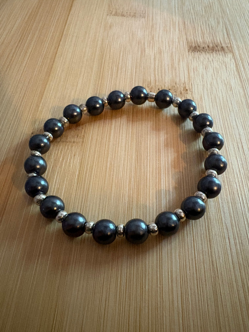 Midnight Silver Bracelet