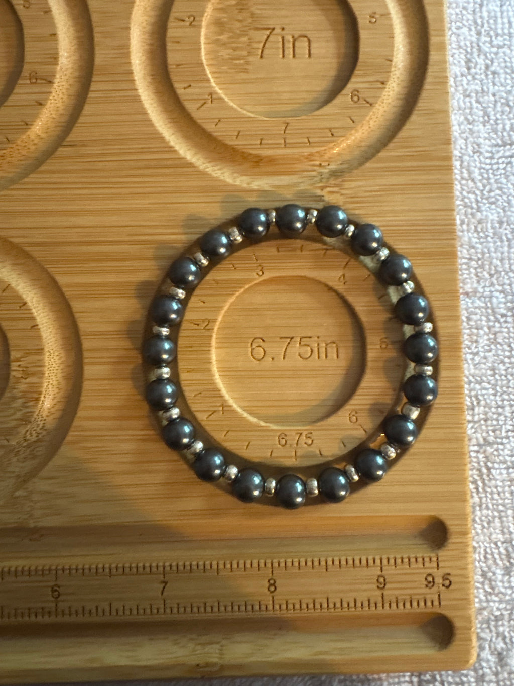 Midnight Silver Bracelet