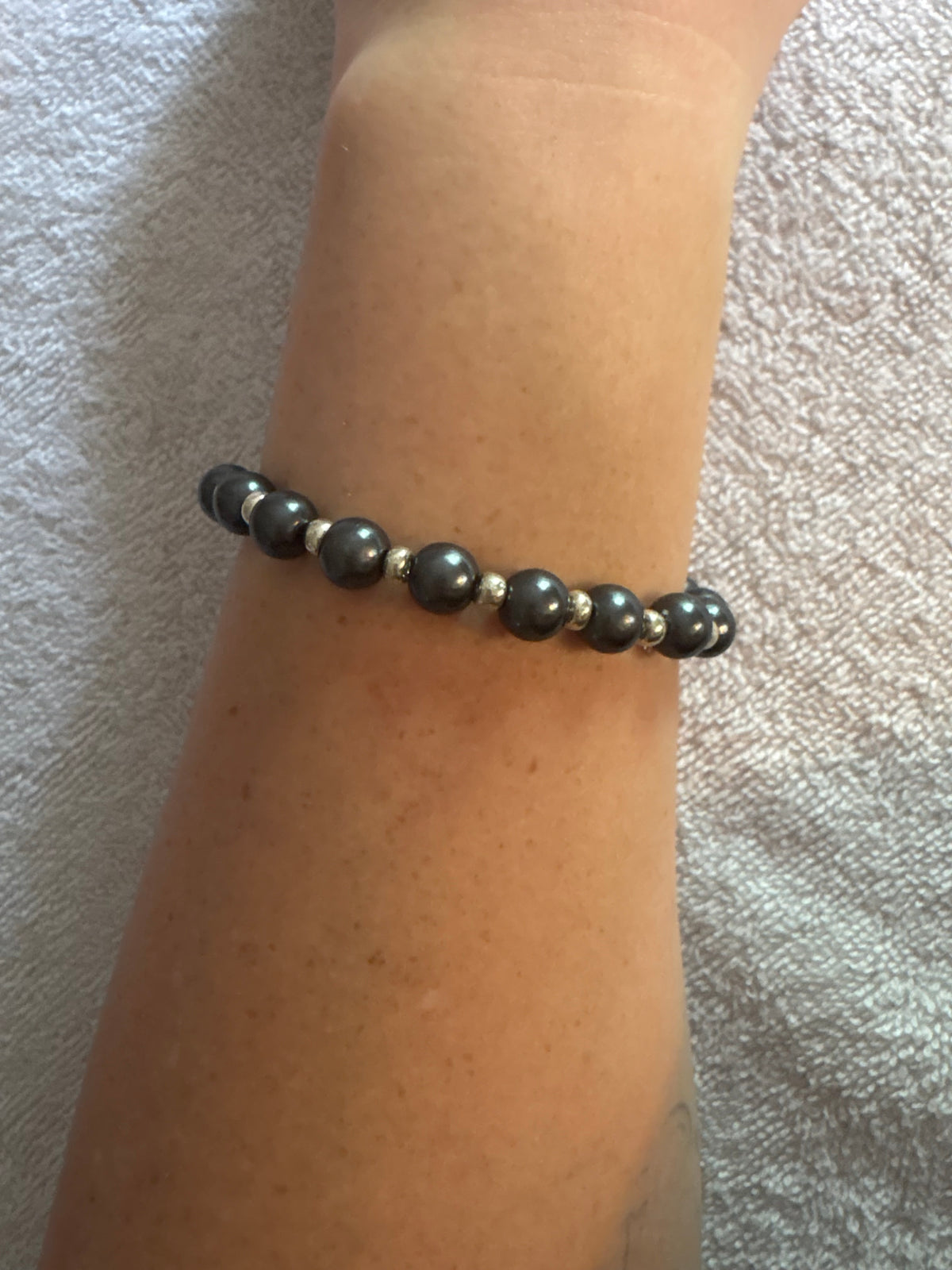 Midnight Silver Bracelet